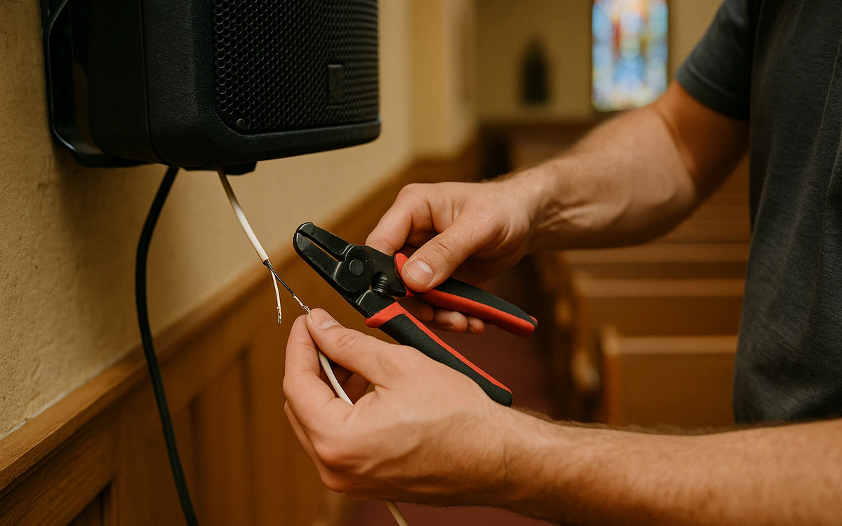 Church sound system installation contractor